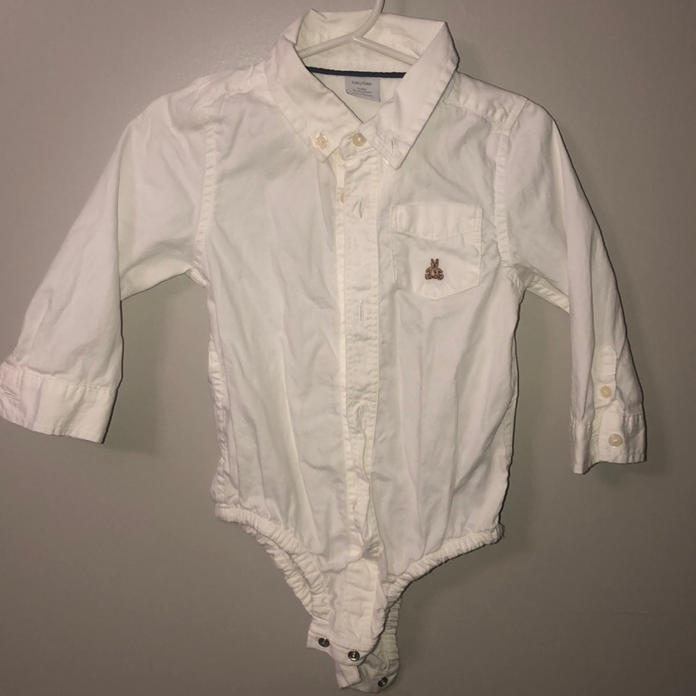 GAP button down onesie